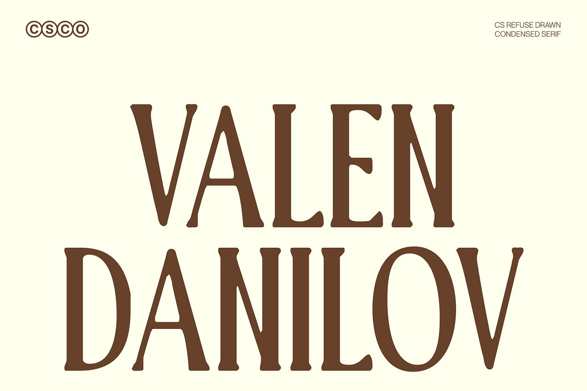 CS Refuse Drawn, a Serif Font by Craft Supply Co. (Photo 2 of 8)