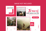 Travel Agency Social Media Post, a Marketing Template by Photoshop Action (Thumbnail 12 of 18)