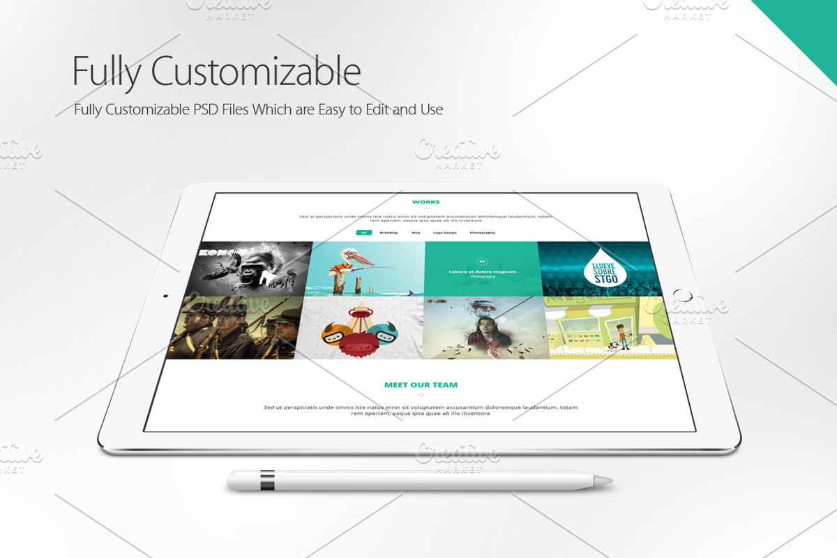 iPad Pro Mockups, an iPad Mockup by ydlabs (Photo 3 of 4)