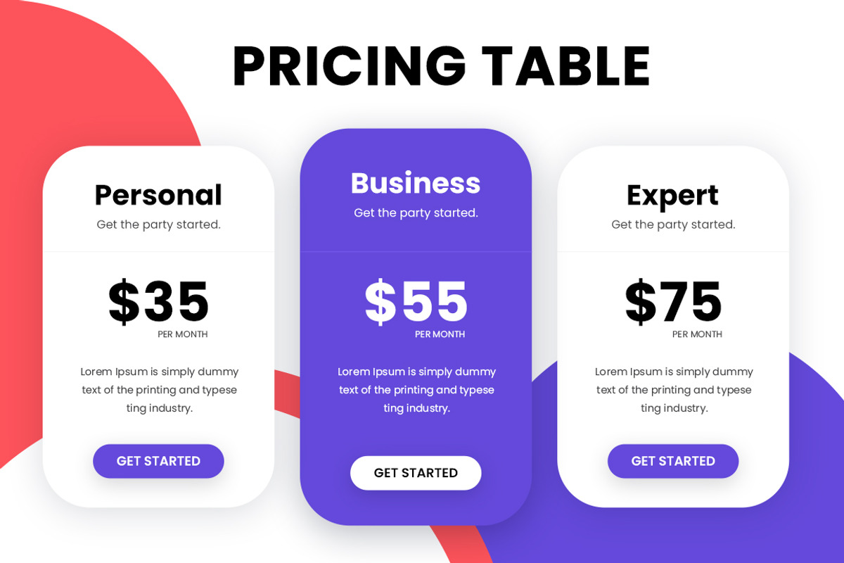 Pricing Tables, a Templates & Theme by Youme Techworld (Photo 1 of 5)