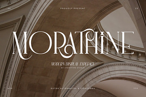 Morathine Modern Display Typeface