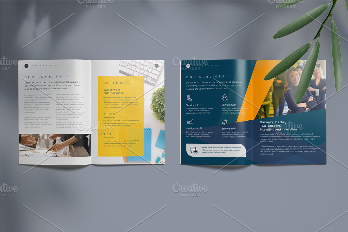 Corporate Brochure Template 16 Pages, a Brochure Template by Cristal Pioneer (Photo 4 of 6)