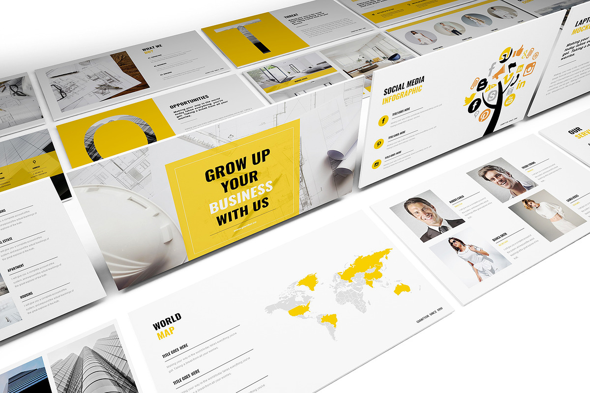 Construction Google Slides Template, a Presentation Template by Incools Stokie (Photo 2 of 9)