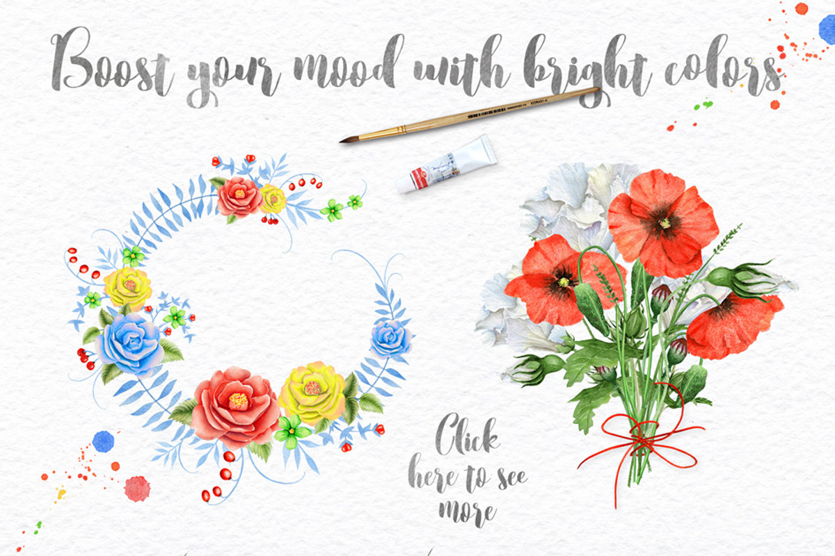 Wreaths and Bouquets collection, a Decorative Illustration by Eva Katerina (Photo 5 of 7)