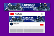 YouTube Gaming Banner Set 1, a Social Media Template by Lordsse (Thumbnail 2 of 2)