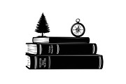 Vintage Book Stack Adventure Bundle, an Illustration by Designs_River (Thumbnail 11 of 31)