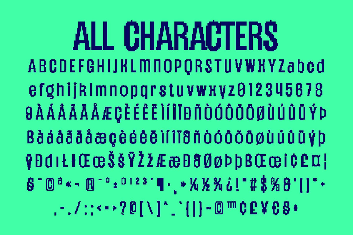 CS Brandt Semipixel, a Sans Serif Font by Craft Supply Co. (Photo 8 of 8)