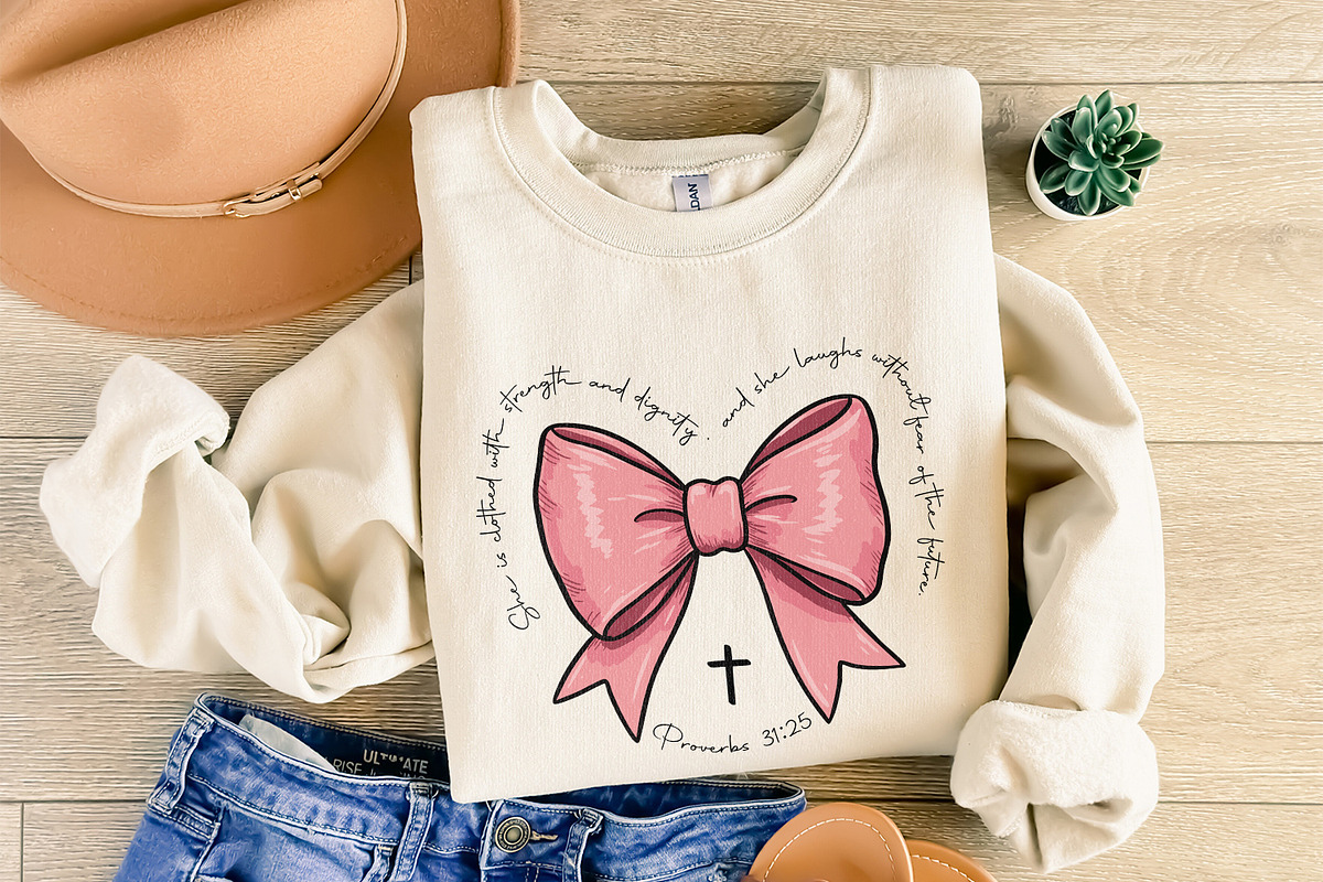 Proverbs Coquette Bow PNG, Pink Bow, an Illustration by SharpMarketplace (Photo 8 of 9)