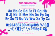 Timeless Daydream - Graffiti Font, a Sans Serif Font by Pixesia Studio (Thumbnail 11 of 11)