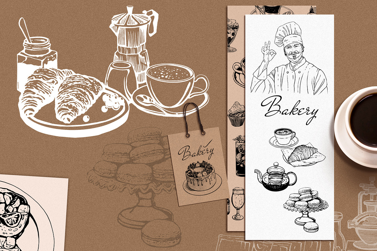 Menu Design Vector illustrations, a Graphic by Ekaproeka (Photo 3 of 14)