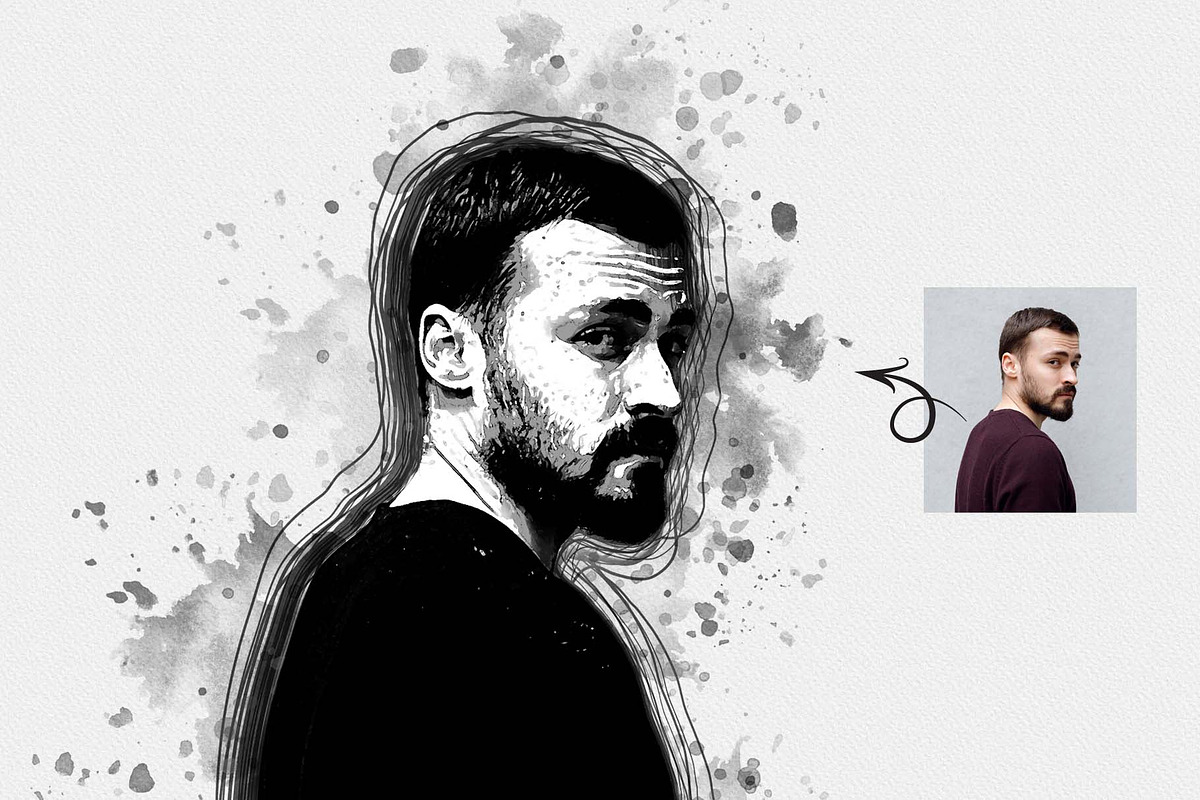 Inktober Drawing Photoshop Action, an Action Add-On by MRI STUDIO (Photo 5 of 15)
