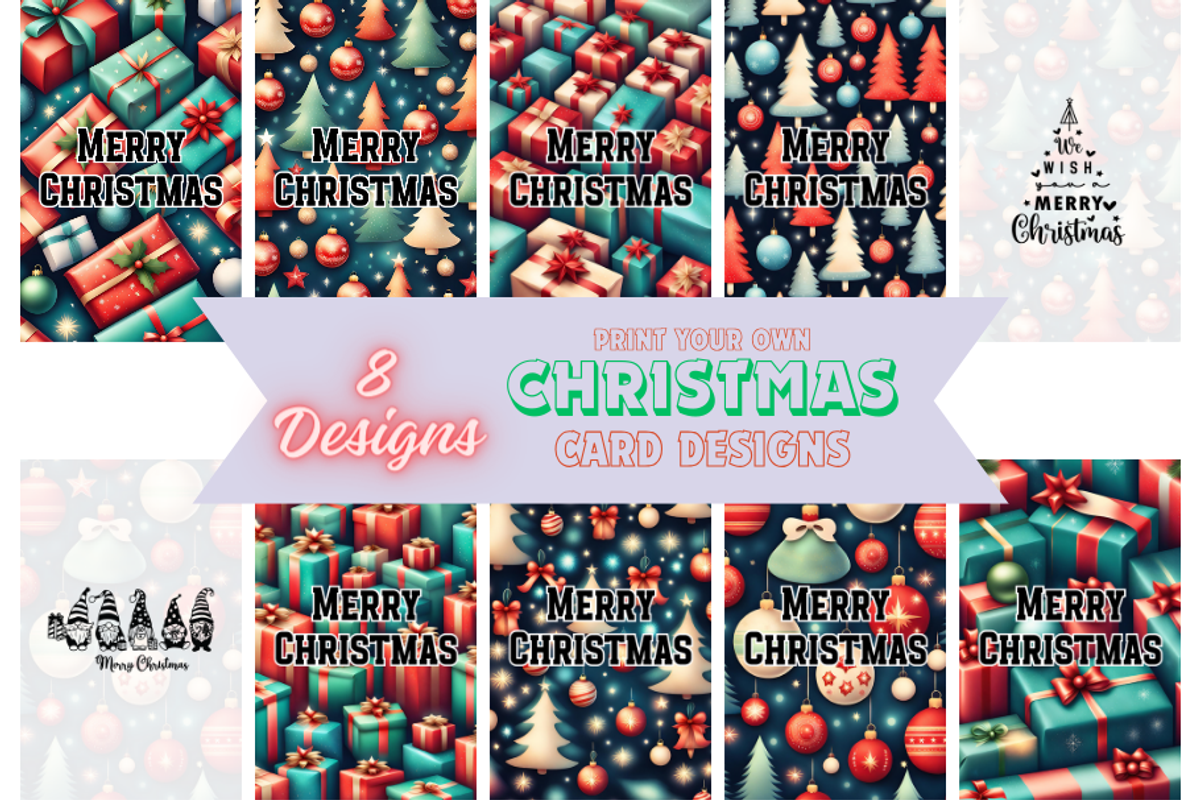 Christmas Card Designs Bundle 4, a Card Template by Jay Major Designs (Photo 1 of 8)