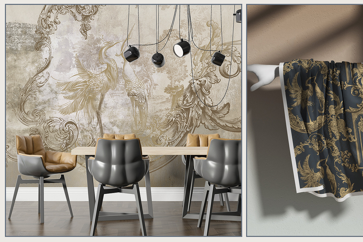 Fresco collection Baroque mural, a Wallpaper Graphic by Natalia0307 (Photo 17 of 18)
