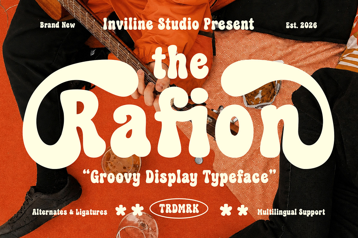 Rafion - Groovy Display Font, a Slab Serif Font by Inviline.co (Photo 1 of 10)