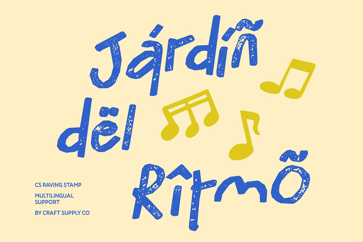 CS Raving Stamp, a Handwritten Font by Craft Supply Co. (Photo 7 of 8)