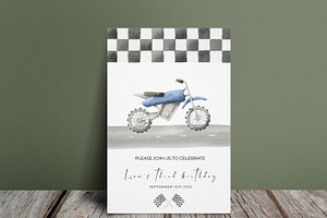 Motorbikes Watercolor Set