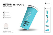 Tumbler Cup Mockup Template, a Cups & Container Mockup by DesignRushMarket (Thumbnail 1 of 6)
