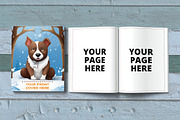 7.5 x 9.25 open & closed book mockup, a Books & Magazine Mockup by Rami's Mockups (Thumbnail 5 of 8)