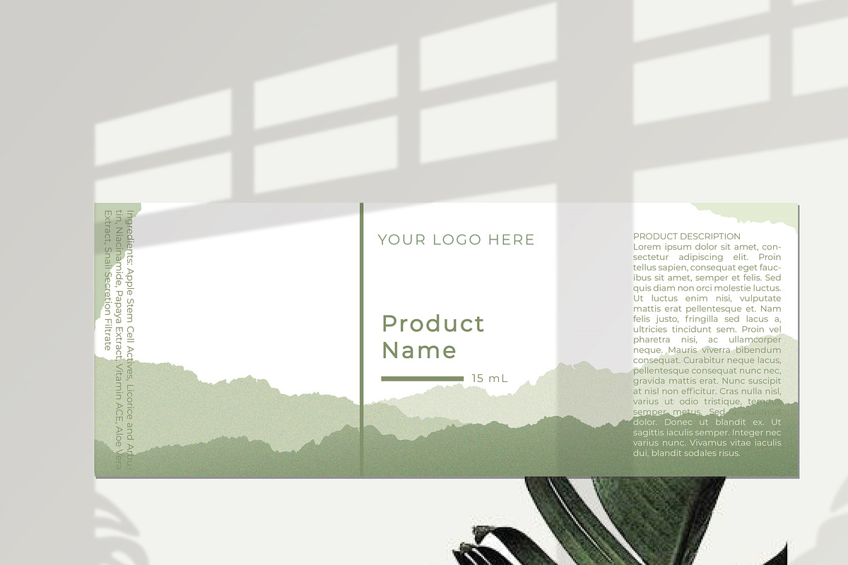 Clean Beauty Minimalist Label Design, an Illustration by scribblefave