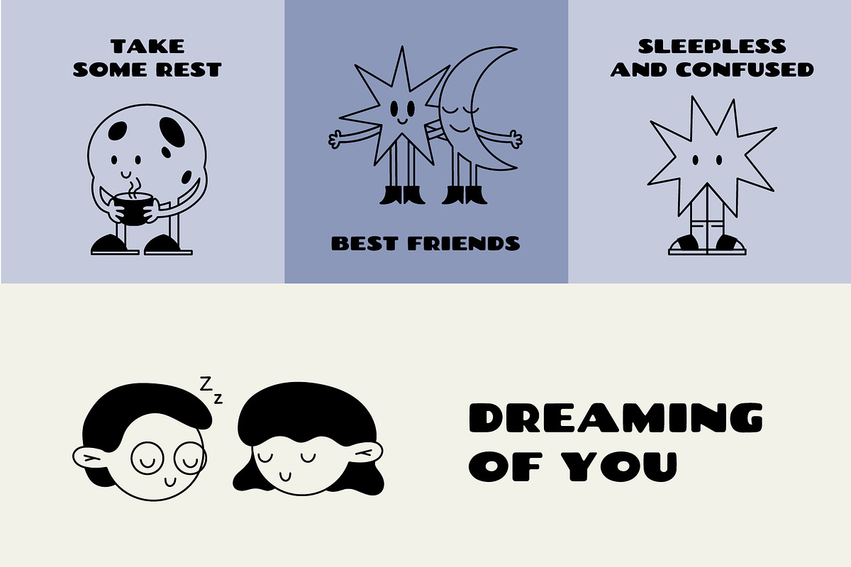 Sweet Dreams | Graphic collection, a Graphic by katieromanoff_art (Photo 3 of 10)
