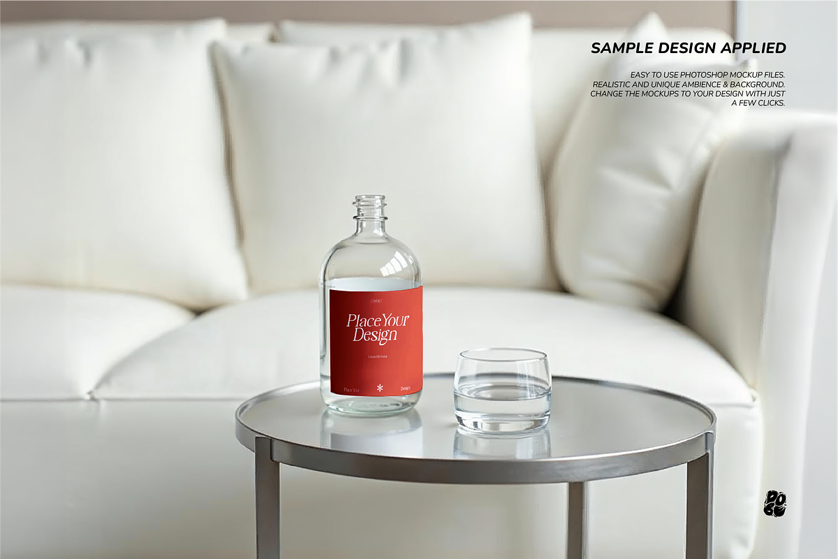 Glass Bottle Mockup Set - Vol. 2, a Packaging Mockup by DOBE Studio (Photo 3 of 11)