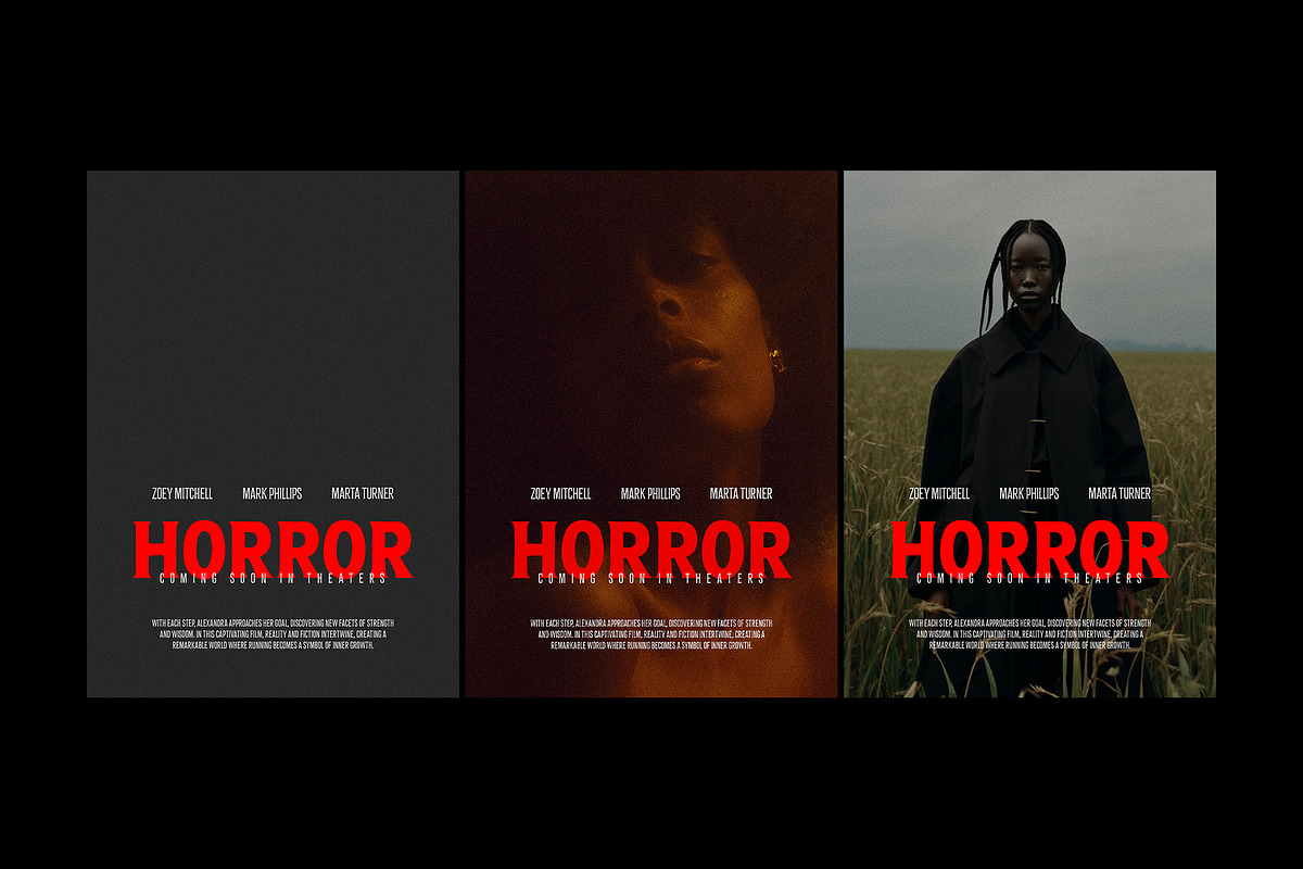 Horror Movie Poster Template, a Poster Template by Design Squad (Photo 2 of 2)