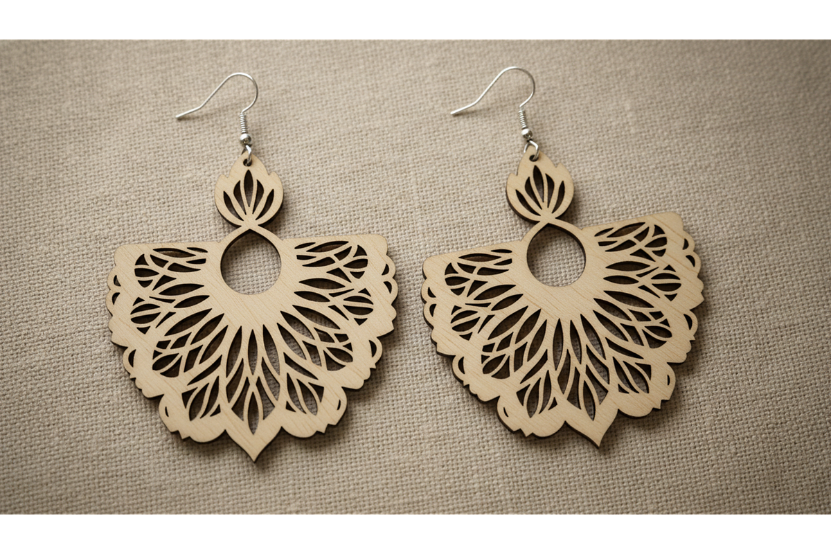 Ornament Dangle Earring Set, a Graphic by hafijul (Photo 11 of 11)