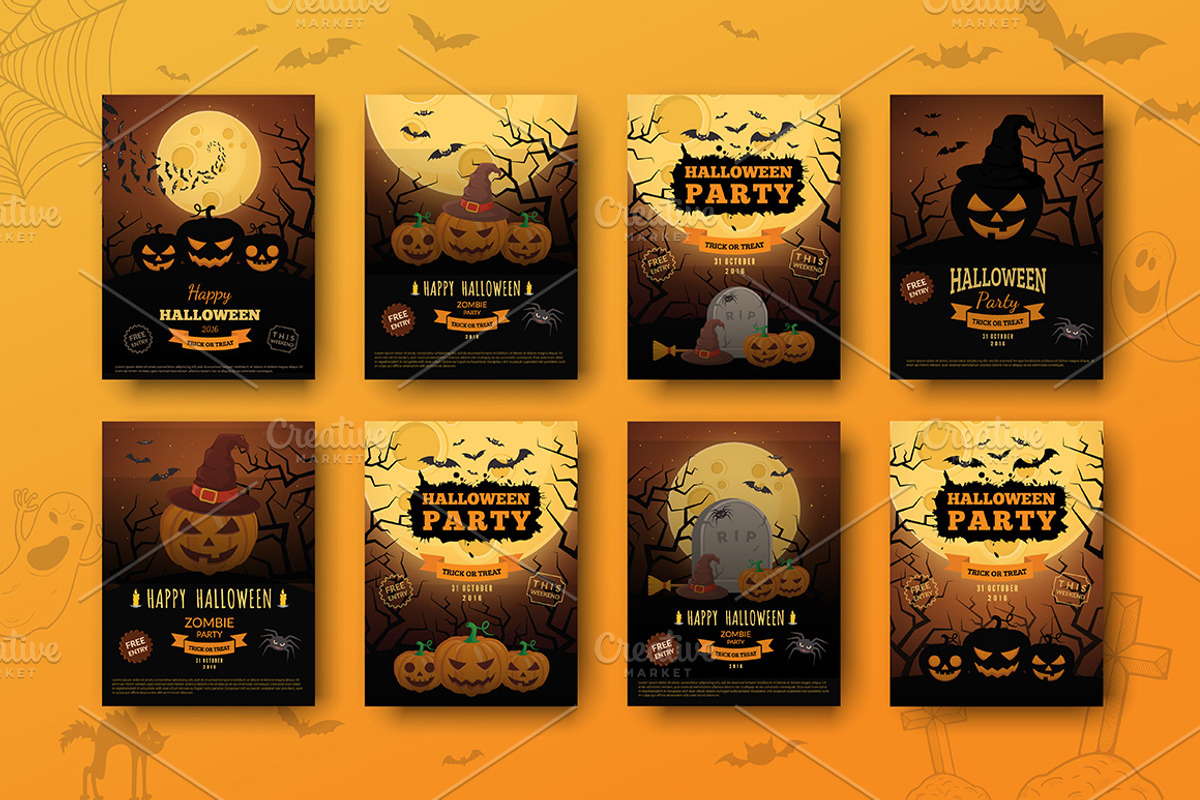 Halloween Ultimate Pack, a Decorative Illustration by Chuhastock (Photo 6 of 22)