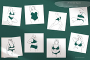 Curvy BODY POSITIVE art Velvet Jade, an Illustration by brialinas (Thumbnail 5 of 13)