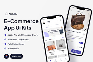 Kutuku - E-Commerce App Ui Kits, an UI Kit Template by Minialis