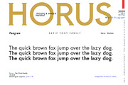 Horus - Serif Font Family, a Serif Font by Artistic & Unique (Thumbnail 13 of 14)