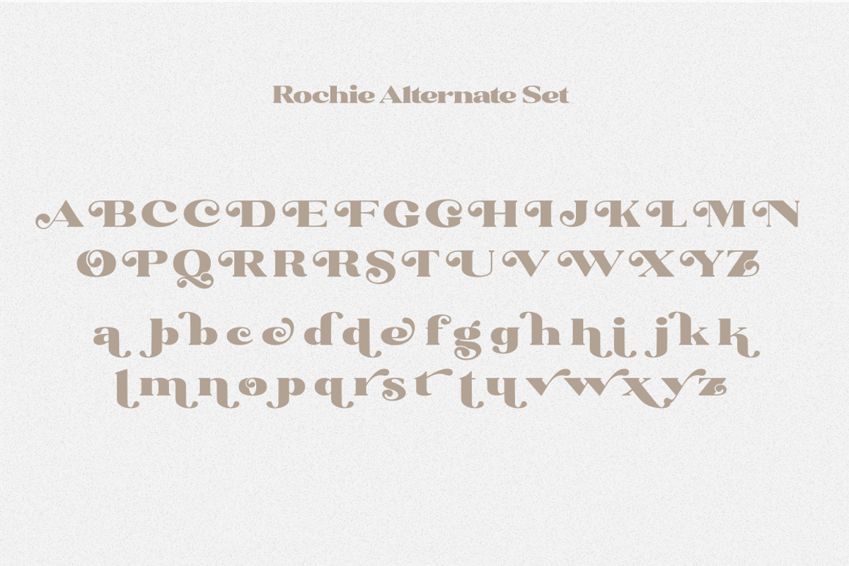 Rochie - Bold Retro Serif Font, a Serif Font by Sronstudio (Photo 3 of 12)