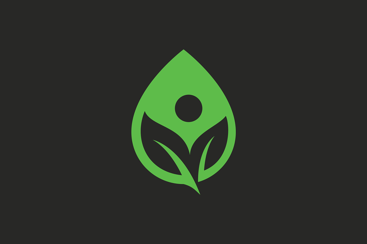 Natural Green Leaf Water Drop Logo, a Branding & Logo Template by Signatoro (Photo 4 of 5)