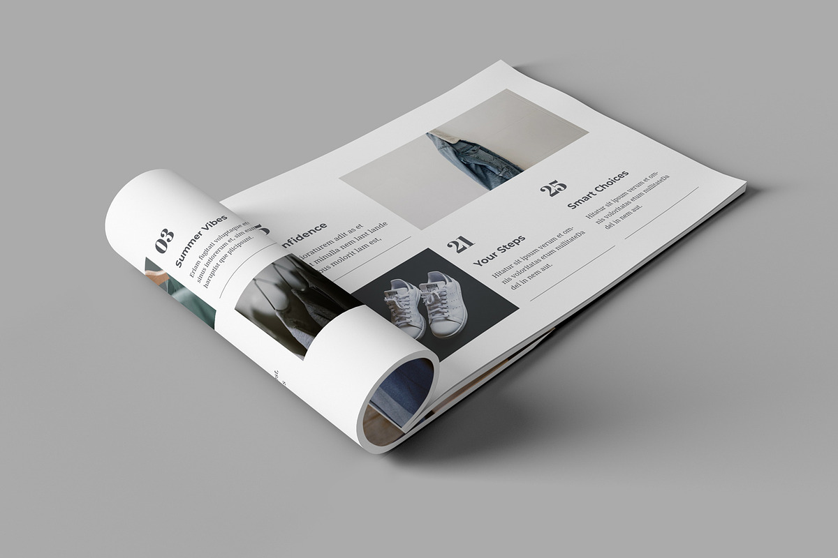 Landscape Magazine / Book Mockups, a Print Template by artimasa (Photo 6 of 6)