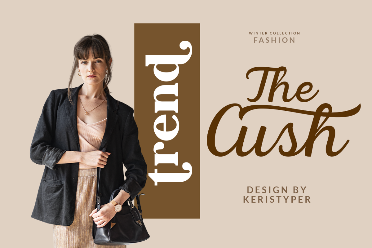 Carlony, a Script Font by kerismaker (Photo 3 of 10)