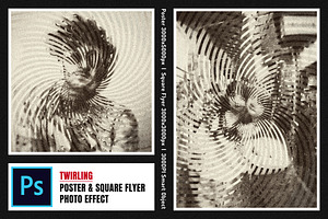 Twirling Square, Poster Effect