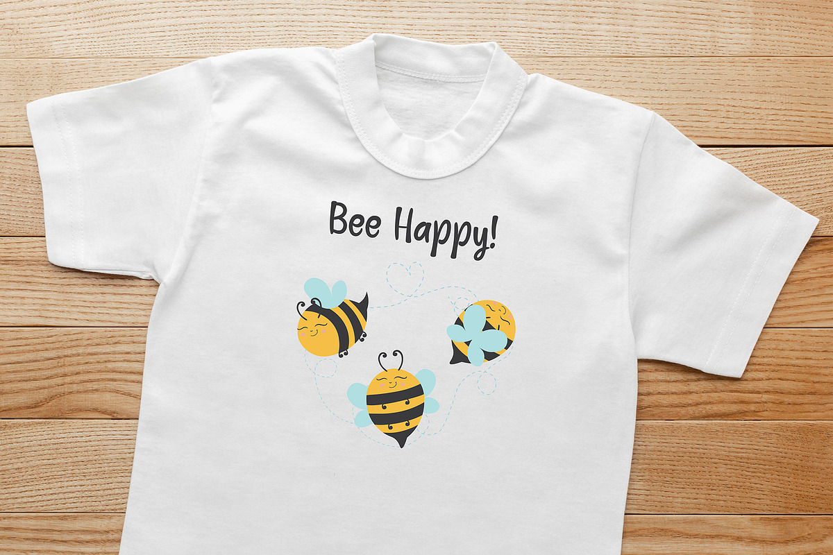 Baby Honey Bee Clipart, an Animal Illustration by DysenkaArt (Photo 3 of 6)