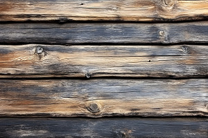 Weathered Wooden Log Wall Texture with Natural Aged Patterns, a Background Photo by Photostock