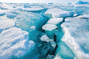 Cracked ice in turquoise water, a Nature Photo by AlyaAnd