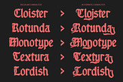 Fuscous – Bold Blackletter Typeface, a Font by Arendxstudio (Thumbnail 2 of 12)
