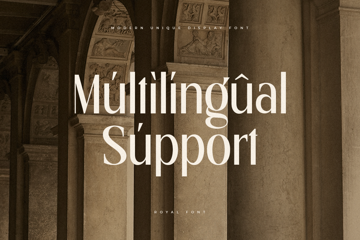 Royal - Modern Unique Display Font, a Serif Font by Sensatype (Photo 15 of 15)