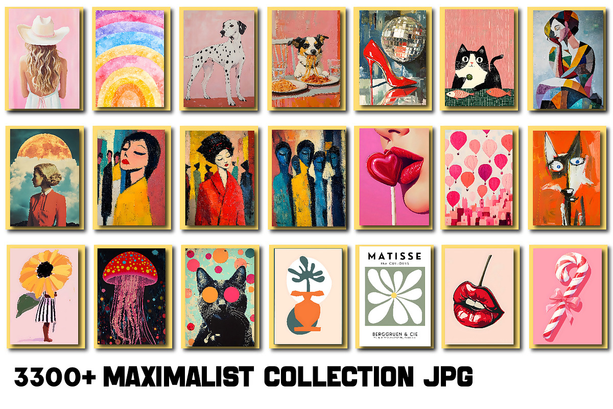 Maximalist Wall Art Collection, a Wallpaper Photo by Chipshpow Graphics (Photo 3 of 8)