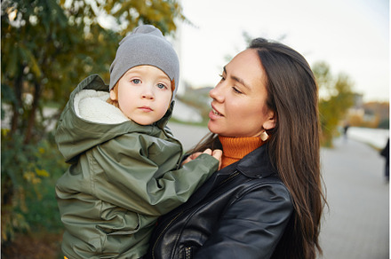 beautiful woman with a baby in her, a Person Photo by Super duper stock images 