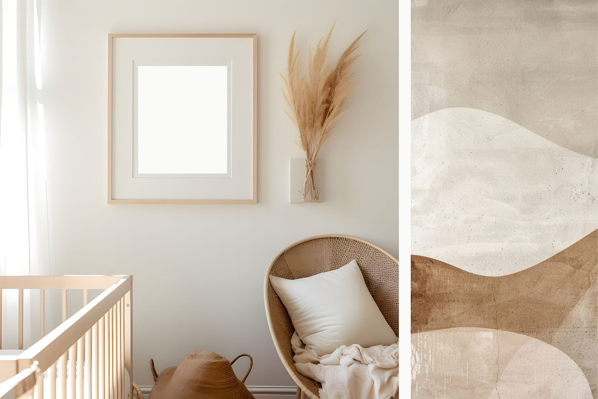 Earth Tone Minimalist Frame Mockup 3, a Household Mockup by ARTOZEN DIGITAL (Photo 6 of 10)