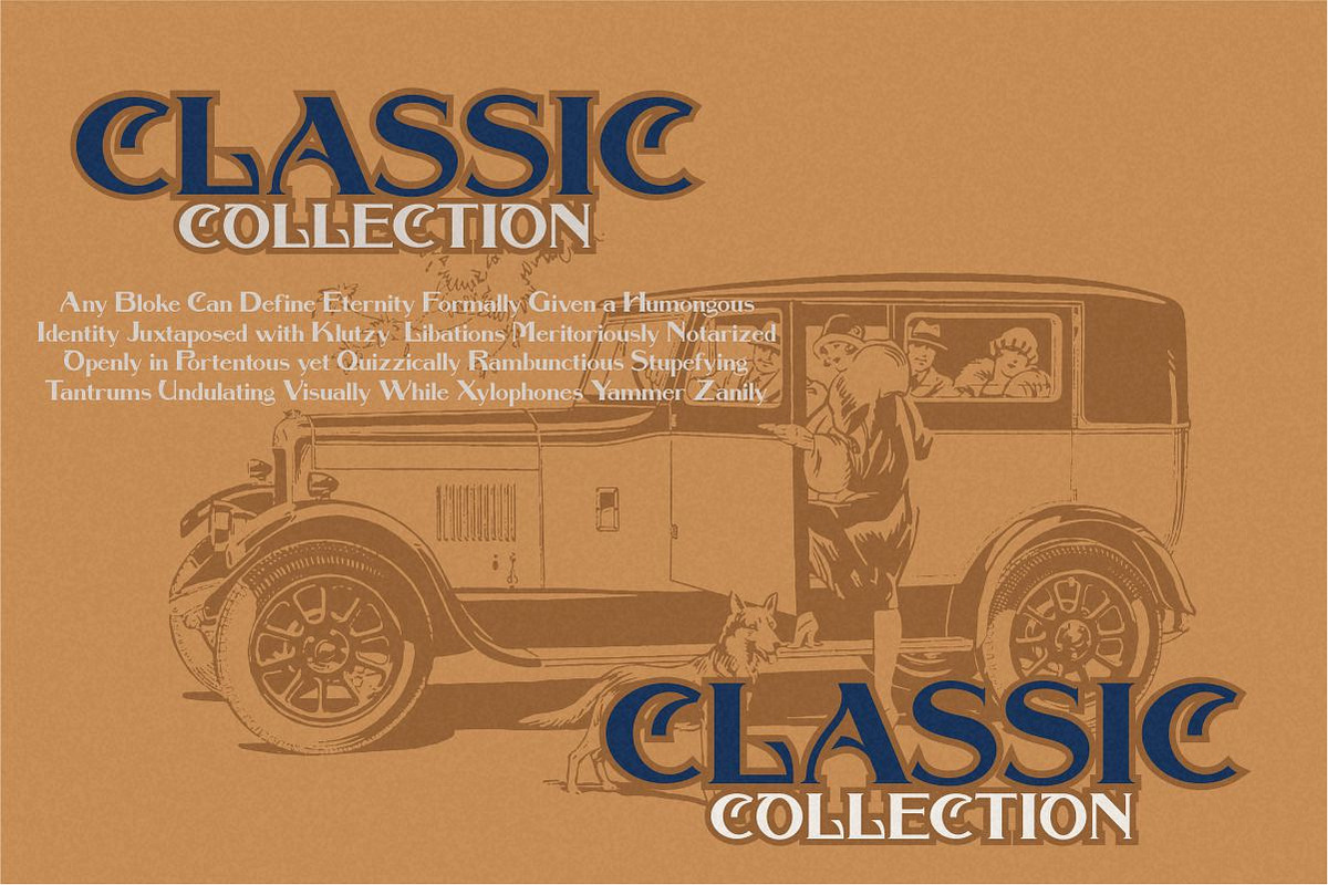 Collonar a vintage serif typeface preview 3