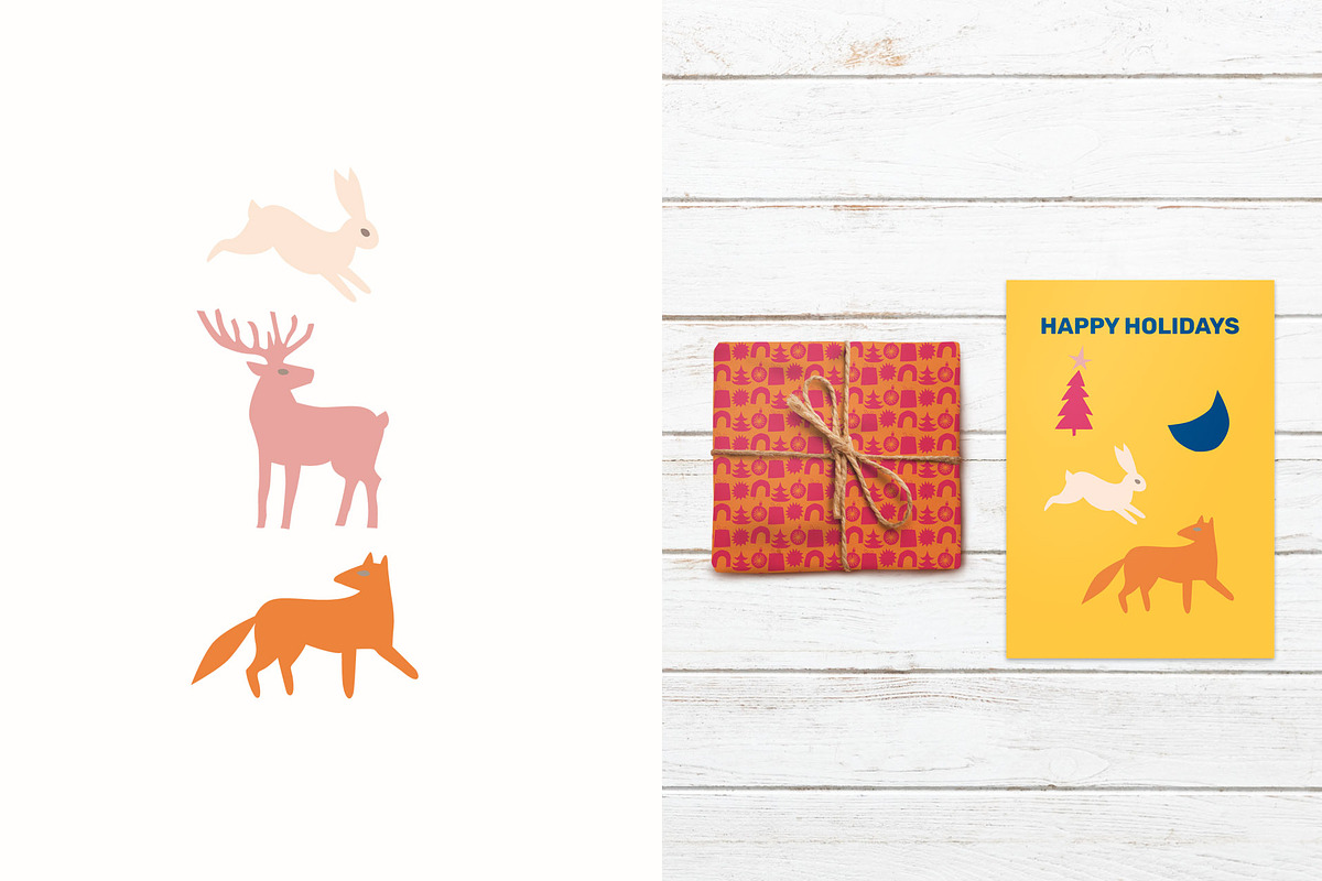Happy Holidays - vector graphics, a Graphic by Bakulina Art (Photo 14 of 19)