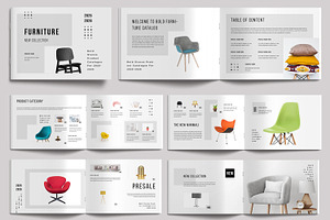 Clean Furniture Catalog Template, a Brochure Template by MightyDesign