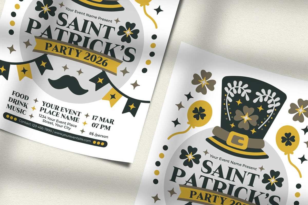 Folk Art Saint Patrick's Day Flyer, a Flyer Template by Hole Hope Design (Photo 3 of 5)