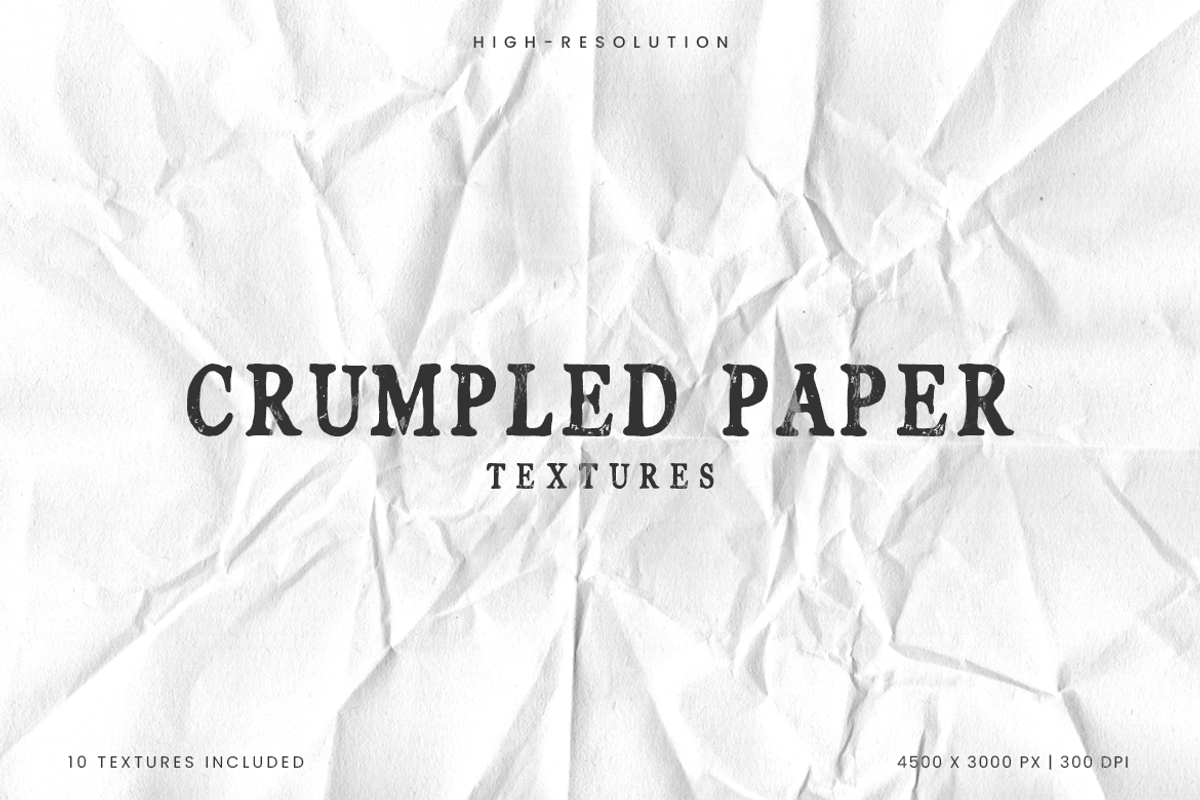 White Crumpled Paper Texture, a Texture Graphic by Ary_ngeblur (Photo 1 of 5)