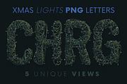 Christmas Lights - PNG Alphabet, an Object Graphic by MIIM (Thumbnail 1 of 4)